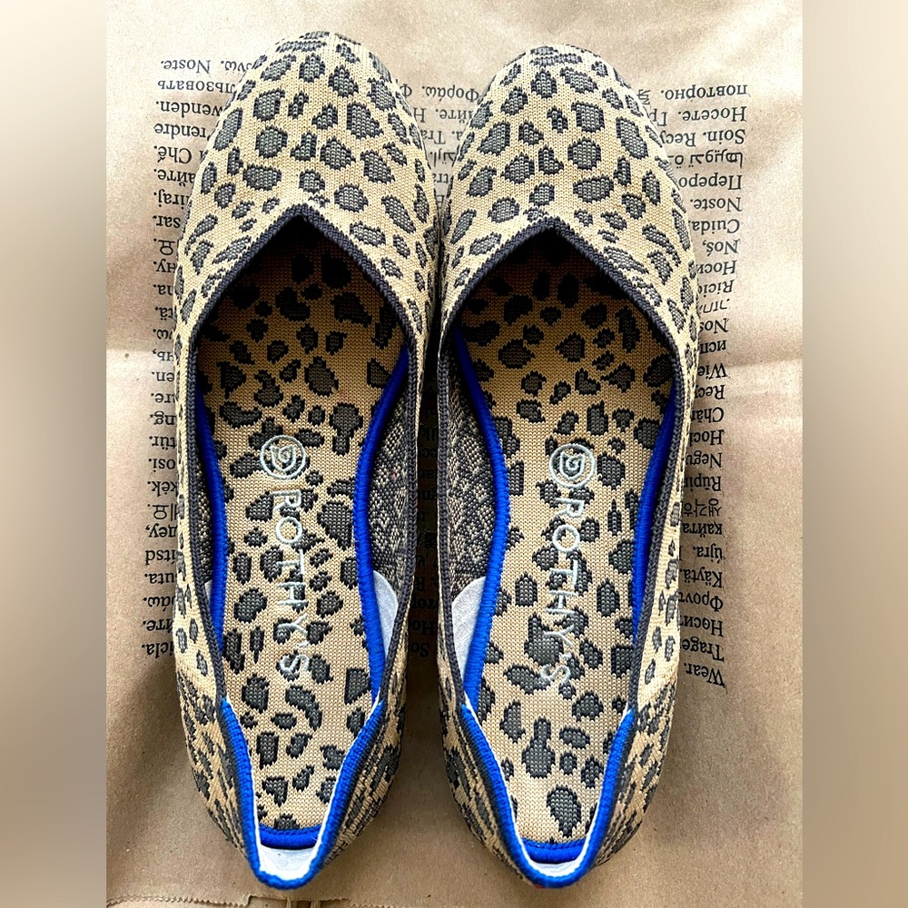 Rothy’s Cheetah Print Size 9 Round Toe